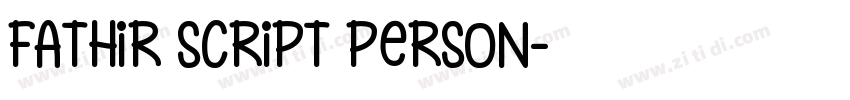 Fathir Script Person字体转换